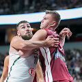 Jonas Valančiūnas ir Kristapas Porzingis