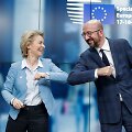  Europos Komisijos prezidentė Ursula von der Leyen ir Europos Vadovų Tarybos prezidentas Charlesas Michelis