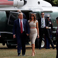 Donaldas ir Melania Trumpai atvyko į Londoną