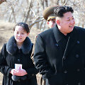 Kim Yo-jong ir Kim Jong Unas