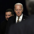 Ukrainos prezidentas Volodymyras Zelenskis ir JAV prezidentas Joe Bidenas