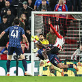 &bdquo;Sunderland&ldquo; žaidėjas Brianas Brobbey pelnė antrą įvartį, kuriio i&scaron;plė&scaron;ė lygąsias 2:2.
