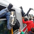 Migrantai traukiniuose