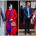 Princas Harry su žmona Meghan ir princas Williamas su žmona Catherine bei jauniausiu sūnumi Louisu