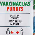 Vakcinacijos punktas Latvijoje