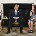 Donaldas Trumpas su &scaron;audynes i&scaron;gyvenusiais
