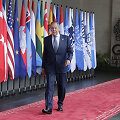 Rusijos užsienio reikalų ministras Sergejus Lavrovas G20 samite Indonezijoje  MIT/