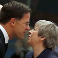 Markas Rutte ir Theresa May