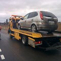 Girto vairuotojo automobilis