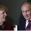 Angela Merkel ir Vladimiras Putinas Berlyne