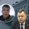 Rimas Bradūnas ir i&scaron; traukinio pabėgęs rusas