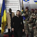 Volodymyras Zelenskis Pietų Afrikoje / AP