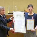 Viktoras Pranckietis ir Justina Kozakaitė
