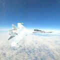  Rusijos naikintuvas pra&scaron;vilpė prie pat JAV lėktuvų F-16