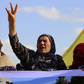 Kurdės protestuotoja prie&scaron; karinę Turkijos operaciją