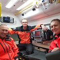 Kauno rajono GMPS paramedikas Laimonas, gydytojas Laurynas ir praktikantas Saulius