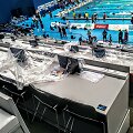 Kazanėje vykstančiame pasaulio plaukimo čempionate prakiuro stadiono stogas