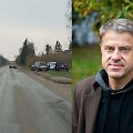 Rolandas Skaisgirys ir sustabdytas jo automobilis
