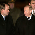Viktoras Medvedčukas ir Vladimiras Putinas  Kijeve 2003 metais