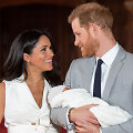 Meghan Markle ir princas Harry su pirmagimiu Archie