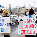 Streikuojančių vairuotojų palaikymo akcija