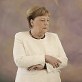 Drebulio krečiama A.Merkel