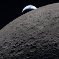 I&scaron; už Mėnulio matoma Žemė &ndash; &bdquo;Artemis II&ldquo; misijos dalyvių padaryta nuotrauka