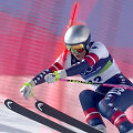 Akimirka, kai Lindsey Vonn ranka užkliuvo už vartų
