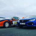 Naujasis &bdquo;Honda Civic&ldquo; palangos &bdquo;Eneos 1006 km&ldquo; lenktynėse, kartu su &bdquo;Žaibelio&ldquo; komandos &bdquo;Honda Integra&ldquo;