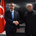 Hakanas Fidanas su Ukrainos gynybos ministru Rustemu Umerovu Stambule / Turkish presidency / ZUMAPRESS.com