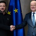 Volodymyras Zelenskis ir Olafas Scholzas