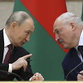 Rusijos prezidentas Vladimiras Putinas ir autoritarinis Baltarusijos vadovas Aliaksandras Luka&scaron;enka