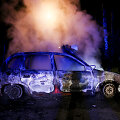 Vilniuje Grū&scaron;iakalnio g. padegtas &bdquo;Opel" automobilis