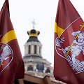 Vilniaus miesto 700 metų jubiliejui skirtą i&scaron;kilmingą vėliavų pakėlimo ceremoniją