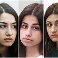 I&scaron; kairės: Krestina, Angelina, Marija Khachaturian