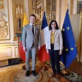 Simonas Kairys Paryžiuje susitiko su Prancūzijos kultūros ministre Rima Abdul Malak