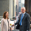 Prezidentas Gitanas Nausėda Niujorke susitiko su JAV vertybinių popierių biržos &bdquo;Nasdaq&ldquo; vadove Adena Friedman