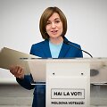 Moldovos prezidentė Maia Sandu / DANIEL MIHAILESCU / AFP