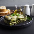 Lazanija su pesto ir sūriais