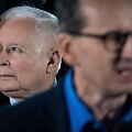 Partijos &bdquo;Teisė ir teisingumas&ldquo; lyderis Jaroslawas Kaczynskis ir Lenkijos premjeras Mateuszas Morawieckis