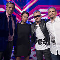 &bdquo;X Faktoriaus&ldquo; teisėjai: Saulius Prūsaitis, Justė Arlauskaitė, Saulius Urbonavičius-Samas, Marijonas Mikutavičius