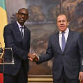 Malio užsienio reikalų ministras Abdoulaye Diopas ir Rusijos kolega Sergejus Lavrovas