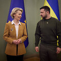 Europos Komisijos pirmininkė Ursula von der Leyen ir Ukrainos lyderis Volodymyras Zelenskis