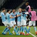 &bdquo;Manchester City&ldquo; futbolininkai &scaron;venčia įvartį į PSG vartus