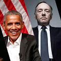 JAV prezidentai kine ir politikoje / H.Fordas, B.Obama, K.Spacey, D.Trumpas/ P.Žuk fotokoliažas