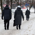 Gatvės pasidengė ledu