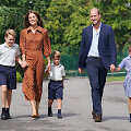 Princas Williamas ir Kate Middleton su vaikais