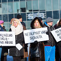 Senamiesčio mokyklos bendruomenės protesto akcija