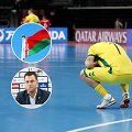 Salės futbolo rinktinę burtai suvedė su Baltarusija