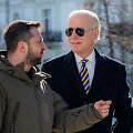 Joe Bidenas ir Volodymyras Zelenskis